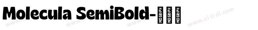 Molecula SemiBold字体转换
